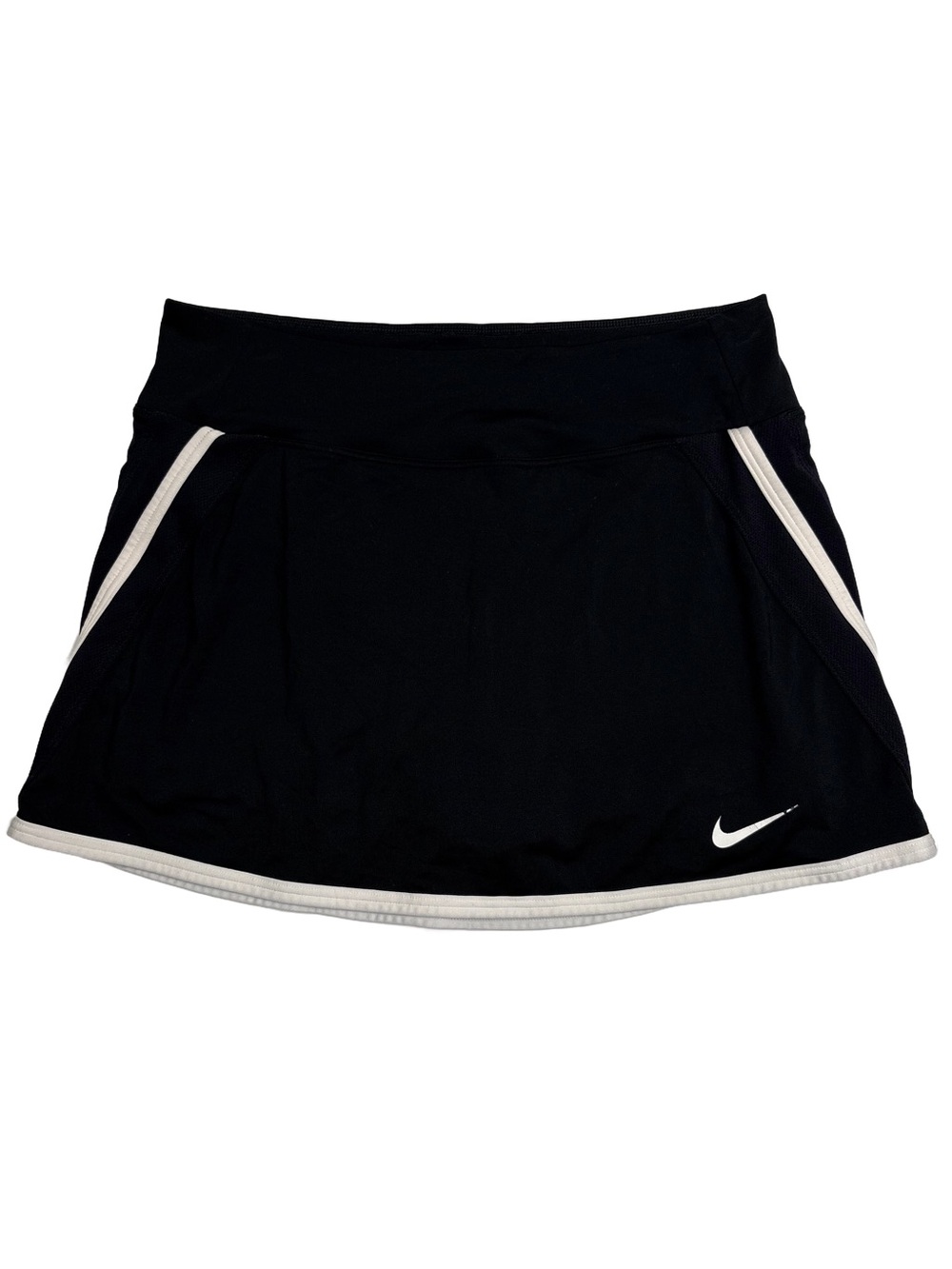 Nike Dri-Fit Athletic Skort in Black with White Trim